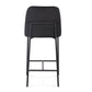 Sydney Performance Velvet Counter Stool Set of 2 - Black