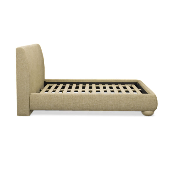 Rayne Textured Fabric Bed - Honey