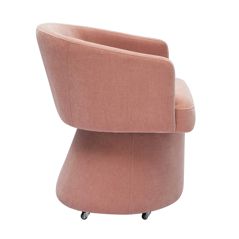 Kristen Rolling Desk Chair - Pink