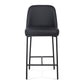 Sydney Performance Vegan Leather Counter Stool - Set of 2 - Black