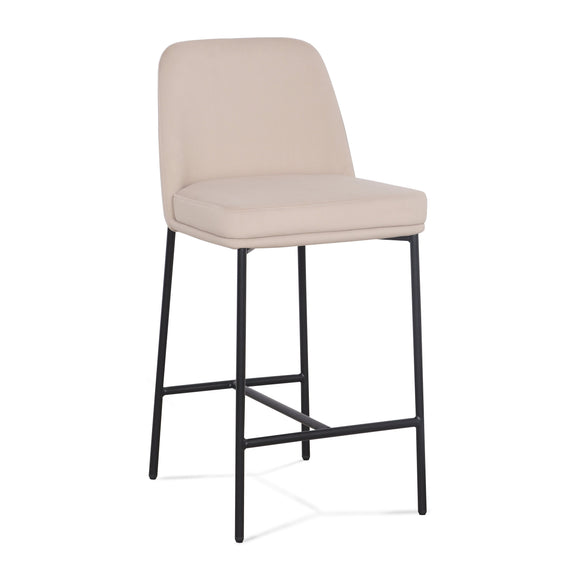 Sydney Performance Velvet Counter Stool Set of 2 - Taupe