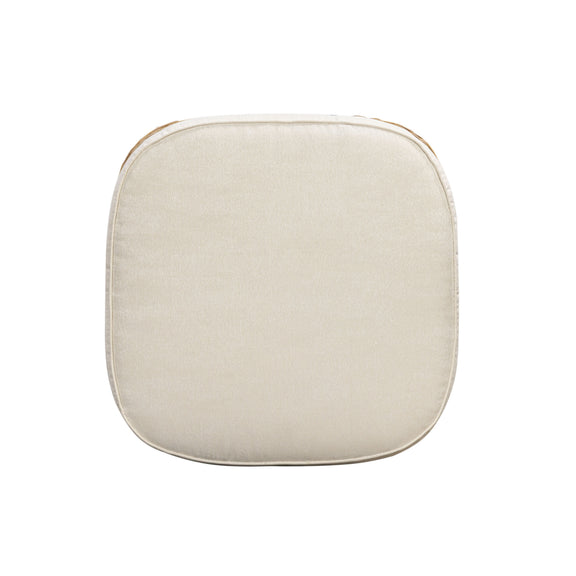 Axel Boucle Outdoor Ottoman - Cream