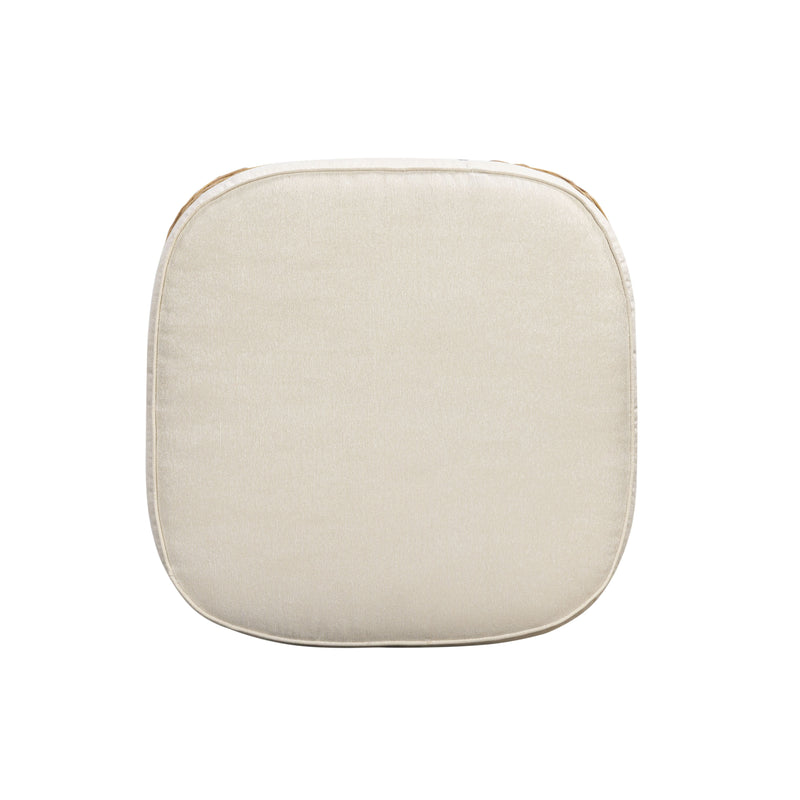Axel Boucle Outdoor Ottoman - Cream