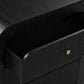 Hump 38" Arched 3-Drawer Bedside Chest - Black
