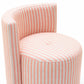 Alyssa Rolling Desk Chair - Pink Stripes