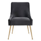 Beatrix Performance Velvet Dining Chair - Grey