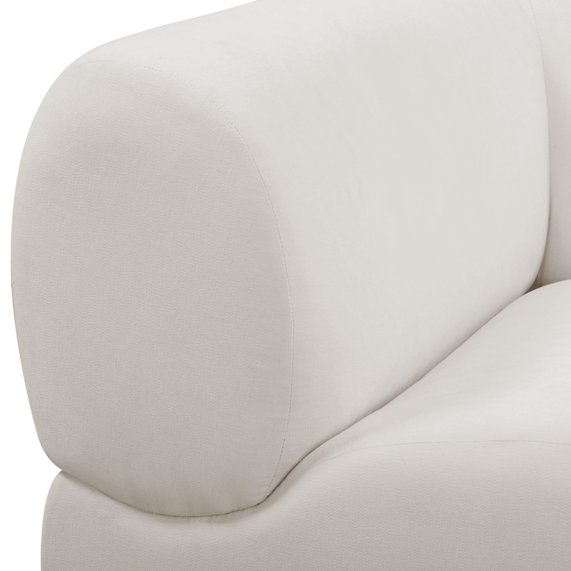 Zenith 5-Piece Contract-Grade Upcycled Fabric Modular Sectional - Cream / LAF