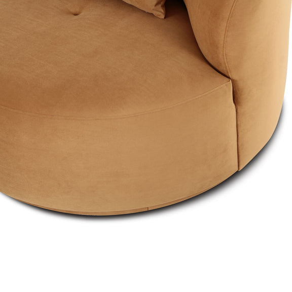 Fickle Swivel Accent Chair - Camel