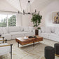 Cali 80" Modular Loveseat - Pearl