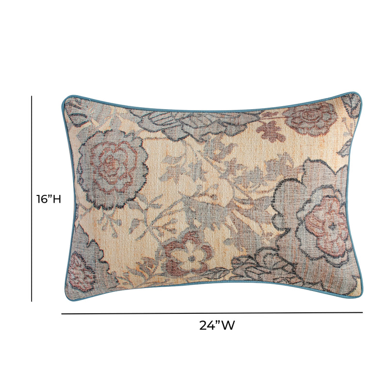 Taman 24"X16" Cotton Accent Pillow in Spring Florals