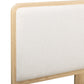 Rafaelle Natural Solid Ash Bed - Cream,Natural