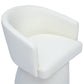 Kristen Rolling Desk Chair - Off-White