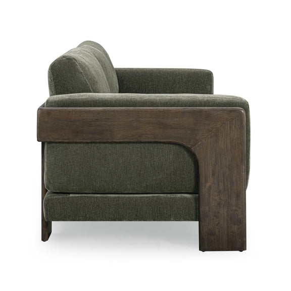 Elyn 91" Sofa - Olive Green