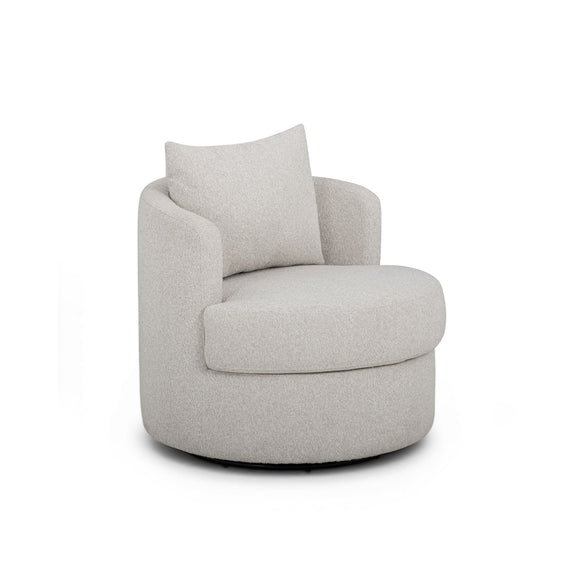 Silvi Performance Boucle Swivel Accent Chair - Off-White