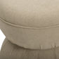 Tomlin Ruched Performance Fabric Game Ottoman - Tan