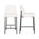 Sydney Performance Vegan Leather Counter Stool - Set of 2 - Cream