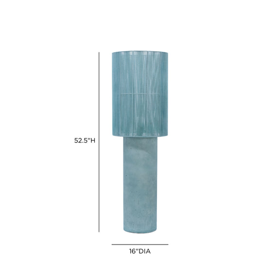 Mondada Concrete Floor Lamp - Aqua