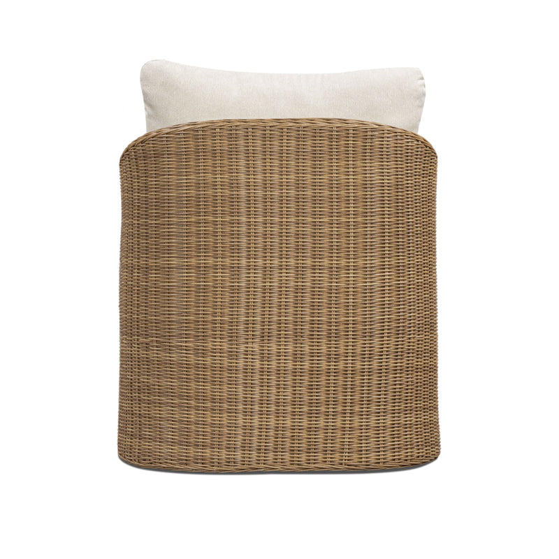 Axel Boucle Outdoor Accent Chair - Cream