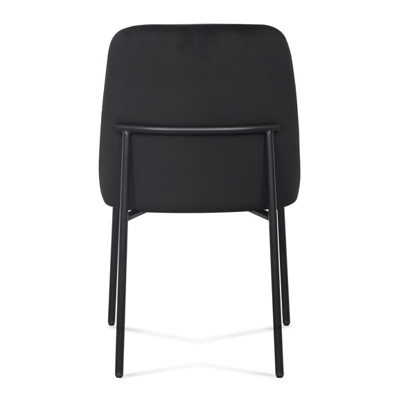 Sydney Performance Velvet Dining Chair - Set of 2 - Black