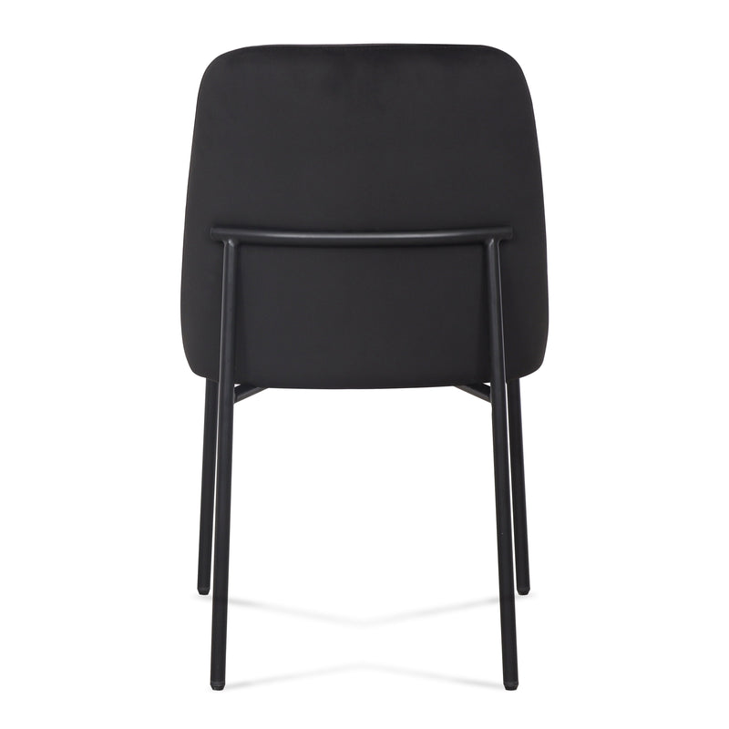 Sydney Performance Velvet Dining Chair - Set of 2 - Black