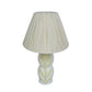 Edith Curved Papier Mache Flower Pleated Table Lamp