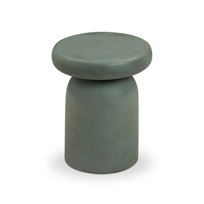 Lydia Concrete Indoor/Outdoor Side Table - Green