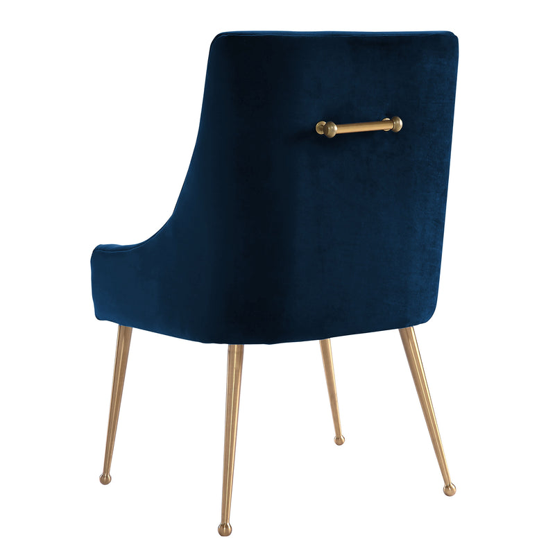 Beatrix Performance Velvet Dining Chair - Navy
