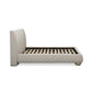 Rayne Textured Fabric Bed - Cream