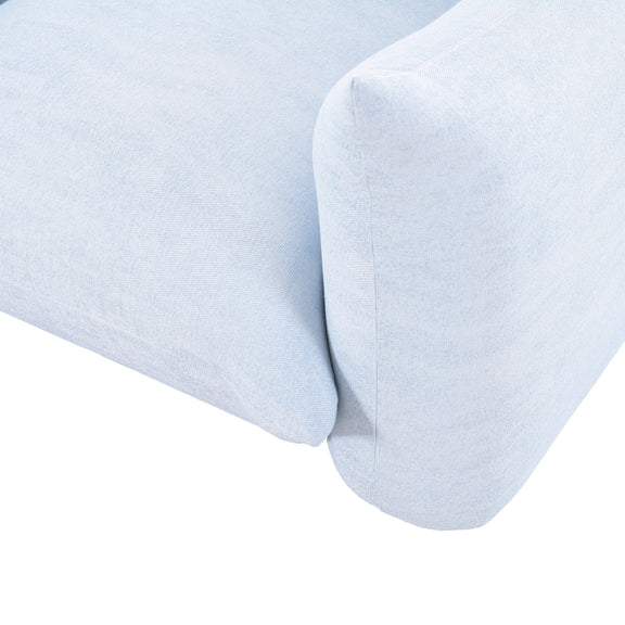 Saint Tropez Stuffed Indoor/Outdoor Armchair - Light Blue