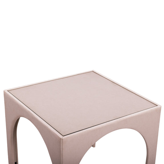 Tomlin 35" Square Mahjong Table - Light Pink