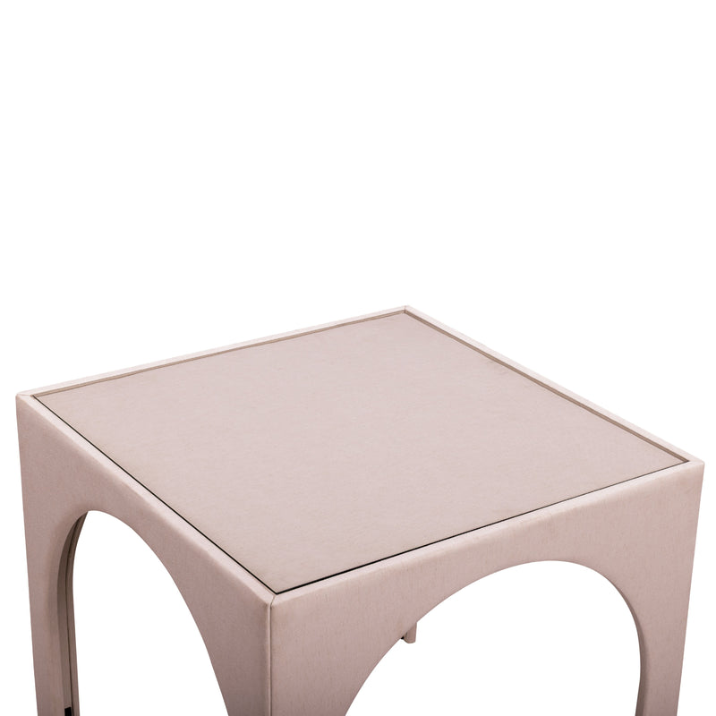 Tomlin 35" Square Mahjong Table - Light Pink