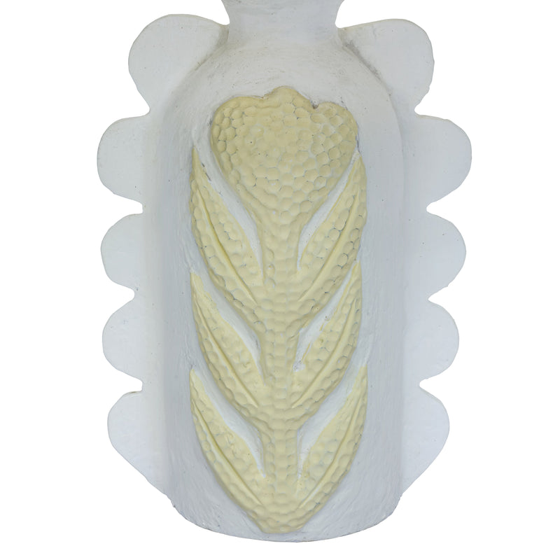 Edith Scalloped Papier Mache Flower Pleated Table Lamp
