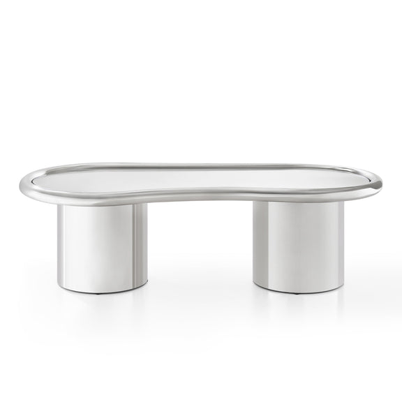 Sorya 51" Chrome Coffee Table