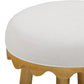 Oodle Performance Vegan Mohair Bar and Counter Stool - Cream / Natural Ash / Bar Height