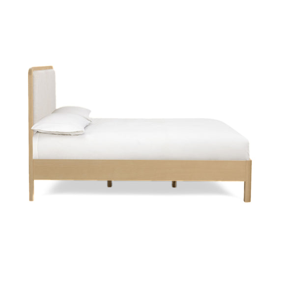 Rafaelle Natural Solid Ash Bed - Cream,Natural