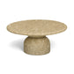 Cynthia 36" Concrete Indoor/Outdoor Coffee Table - Light Emperador Marble