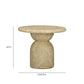 Cynthia Concrete Indoor/Outdoor Side Table - Light Emperador Marble