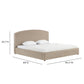 Leah Performance Chenille Bed - Taupe