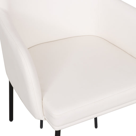 Sydney Performance Vegan Leather Armchair - Set of 2 - Cream