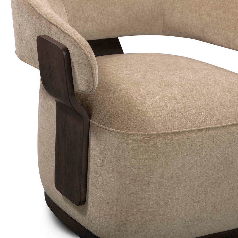 Madison Performance Swivel Accent Chair - Stone