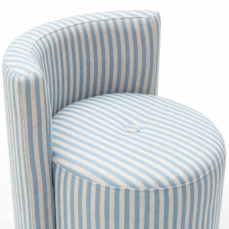 Alyssa Rolling Desk Chair - Blue