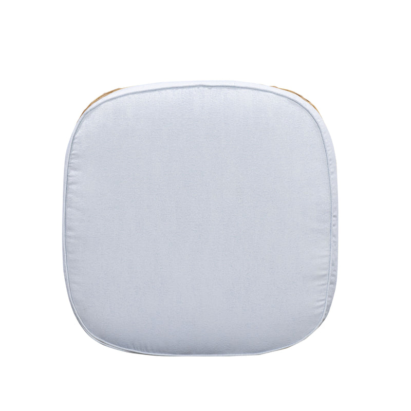 Axel Boucle Outdoor Ottoman - Blue