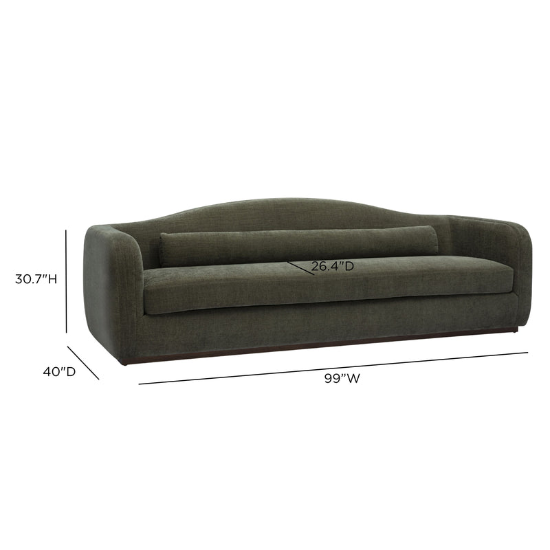 Camille 99" Sofa - Green