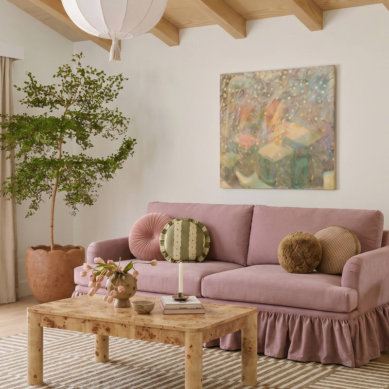 Gertrude 90" Sofa - Mauve
