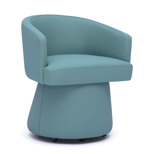 Kristen Rolling Desk Chair - Sea Foam Green