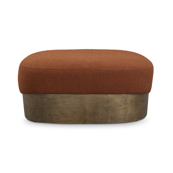 Domina Boucle Ottoman - Autumn Red