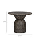 Cynthia Concrete Indoor/Outdoor Side Table - Dark Emperador Marble
