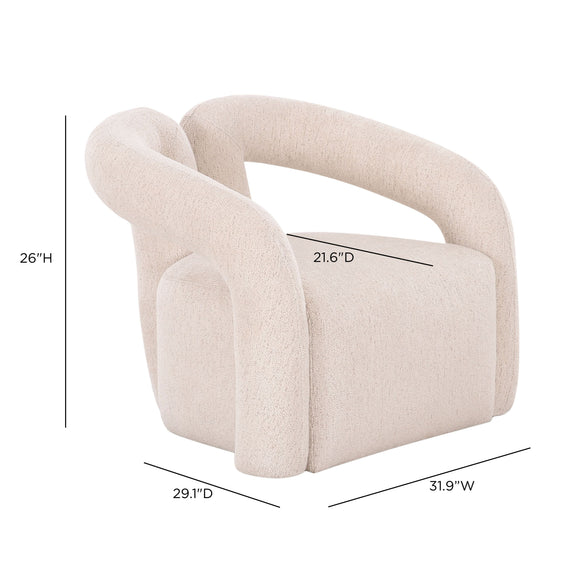 Jenn Accent Chair - Cream