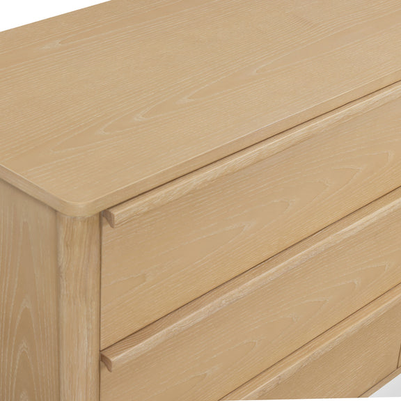 Tyra 62" Ash 6-Drawer Dresser - Natural