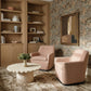 Mado Swivel Accent Chair - Peach